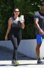KELLY BROOK in Tights Leaves a Gym in West Hollywood