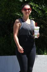 KELLY BROOK in Tights Leaves a Gym in West Hollywood