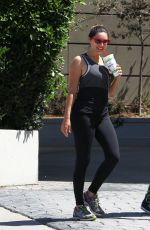 KELLY BROOK in Tights Leaves a Gym in West Hollywood