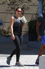KELLY BROOK in Tights Leaves a Gym in West Hollywood