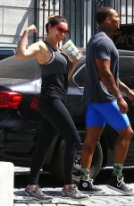KELLY BROOK in Tights Leaves a Gym in West Hollywood