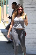 KELLY BROOK in Tights Out and About in Beverly Hills