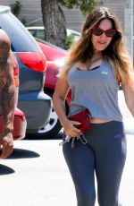 KELLY BROOK in Tights Out and About in Beverly Hills