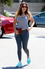 KELLY BROOK in Tights Out and About in Beverly Hills