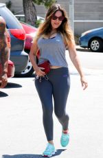 KELLY BROOK in Tights Out and About in Beverly Hills