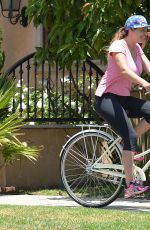 KELLY BROOK Riding a Bike in Los Angeles