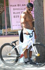 KELLY BROOK Riding a Bike in Los Angeles