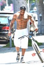 KELLY BROOK Riding a Bike in Los Angeles