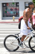 KELLY BROOK Riding a Bike in Los Angeles