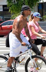 KELLY BROOK Riding a Bike in Los Angeles