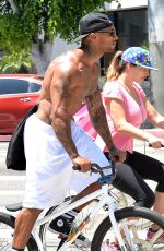 KELLY BROOK Riding a Bike in Los Angeles