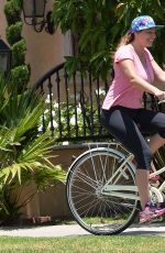 KELLY BROOK Riding a Bike in Los Angeles