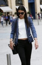 KENDALL JENNER Out and About in Paris