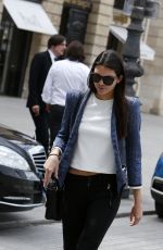 KENDALL JENNER Out and About in Paris