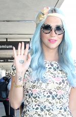 KESHA Arrives at LAX Airport in Los Angeles