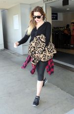 KHLOE KARDASHIAN Arrives at Los Angeles International Airport