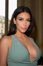 KIM KARDASHIAN at Valentino Fashion Show in Paris