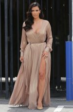 KIM KARDASHIAN Leaves a Studio in Los Angeles