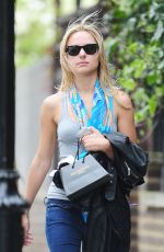 KIMBERLEY GARNER in Jeans Out and About in London