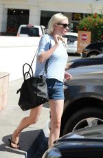 KIRSTEN DUNST in denim Shorts Out in Los Angeles