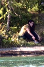 KRISTEN STEWART and JULIETTE BINOCHE on the Set of Sils Maria