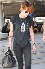 KRISTEN STEWART at Leavs LAX Airport for Tokyo