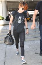KRISTEN STEWART at Leavs LAX Airport for Tokyo