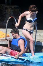 LANA DEL REY in Bikini on Vacation in Italy