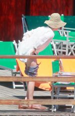 LANA DEL REY in Bikini on Vacation in Italy