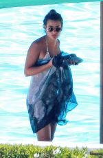 LEA MICHELE in Bikini at a Pool in Santa Barbara
