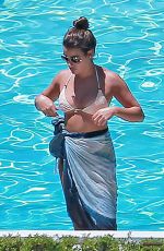 LEA MICHELE in Bikini at a Pool in Santa Barbara