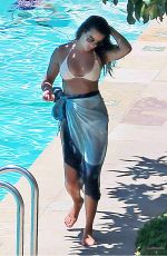 LEA MICHELE in Bikini at a Pool in Santa Barbara