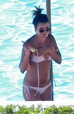 LEA MICHELE in Bikini at a Pool in Santa Barbara