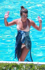 LEA MICHELE in Bikini at a Pool in Santa Barbara