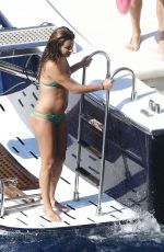 LEA MICHELE in Bikini on a Boat in Italy