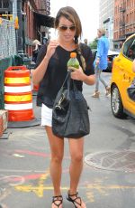 LEA MICHELE Out and About in Manhattan