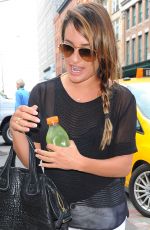 LEA MICHELE Out and About in Manhattan