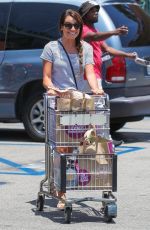 LEA MICHELE Shopping at Whole Foods Market in Studio City