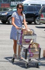 LEA MICHELE Shopping at Whole Foods Market in Studio City
