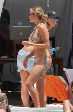 LEANN RIMES in Bikinia at a Pool in Miami