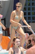 LEANN RIMES in Bikinia at a Pool in Miami