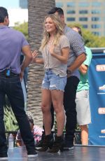 LEANN RIMES on the Set of Extra in Universal City