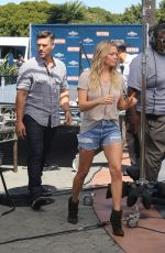 LEANN RIMES on the Set of Extra in Universal City