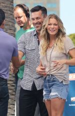 LEANN RIMES on the Set of Extra in Universal City