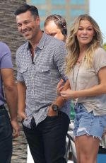 LEANN RIMES on the Set of Extra in Universal City