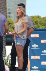 LEANN RIMES on the Set of Extra in Universal City