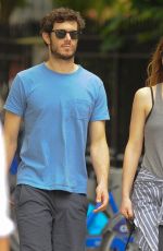 LEIGHTON MEESTER and Adam Brody Out and About in New York