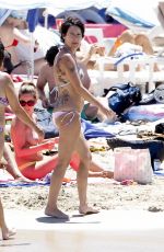 LENA HEADEY in Bikini at a Beach in Ibiza