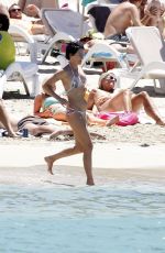LENA HEADEY in Bikini at a Beach in Ibiza