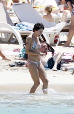 LENA HEADEY in Bikini at a Beach in Ibiza